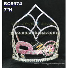 Tiara de diamantes de imitación